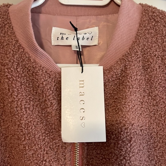 Teddy Bear jacket from Macs the label. Dusty Rose with gold zipper - Picture 2 of 3